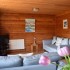Open Plan Lounge in Lerryn Log Cabin